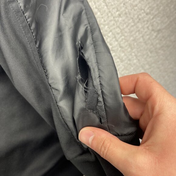 Adidas Ac Milan Full Zip Hoodie Sweatershirt Jersey Soccer Mens XL *Defect, Read - Picture 9 of 16